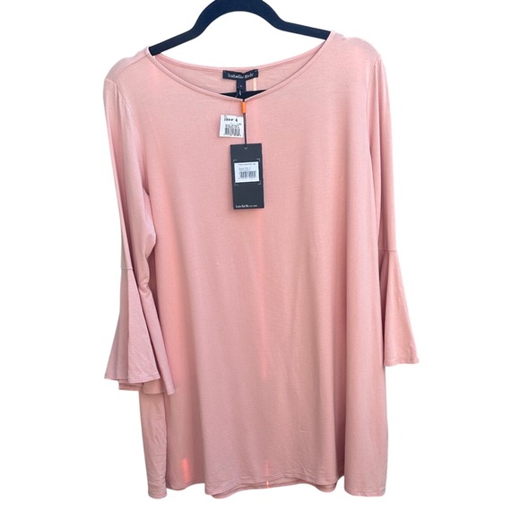 Isabella Oliver Tops - Isabella Oliver Pianna Maternity Top Quartz Pink Bell Sleeve Tunic Size 4 NEW